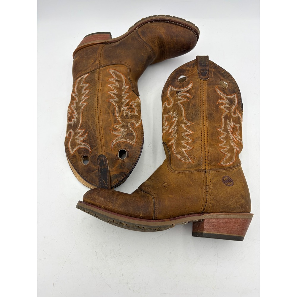 Double-H Boots Daniela Brown Leather Western Cowboy Women 10 USA DH5159 Workwear - Picture 12 of 15